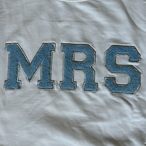 2-Pack White David’s Bridal Sweatshirts (MRS & Wife Life) - Picture 6 of 8